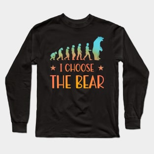 The Bear In Woods 2024 I Pick The Bear Women Long Sleeve T-Shirt